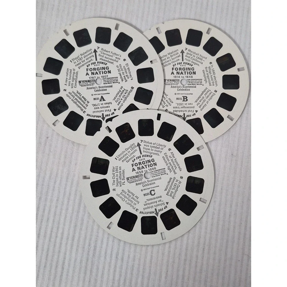 Vtg 1950-60s Sawyer View Master Brown Model E 3-Dimension Viewer w/Box & Slides